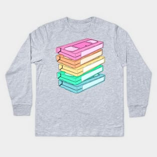 Blank Tapes - Rainbow Kids Long Sleeve T-Shirt